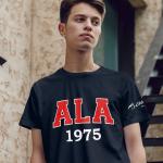 Adana Anadolu Lisesi Lacivert Tişört – ALA 1975 Kolej Baskılı, Kısa Kollu