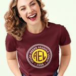 Adana Erkek Anadolu Lisesi Bordo Tişört – AEL 1889 Logolu