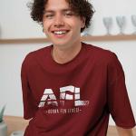 Adana Fen Lisesi Bordo Sıfır Yaka Tişört