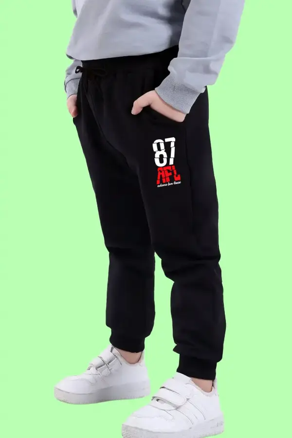 Adana Fen Lisesi Siyah Eşofman Altı – AFL 87 Baskılı