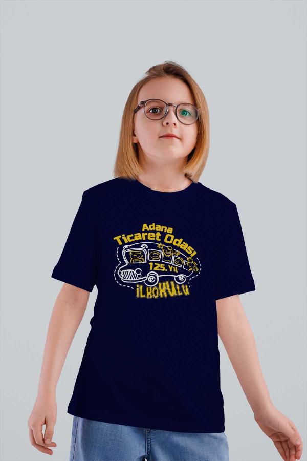 Adana Ticaret Odası İlkokulu 125. Yıl Lacivert Tişörtü