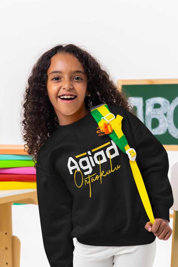 Agiad Ortaokulu Siyah Sweatshirt