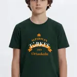 Alparslan Türkeş Ortaokulu Nefti Yeşil Baskılı Tişört