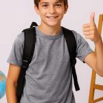 Antrasit Melanj Baskısız Çocuk Tişört – Yönetmeliğe Uygun ve Rahat Tasarım