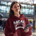 Abbas Sıdıka Çalık Anadolu Lisesi Bordo Kapüşonlu Sweatshirt