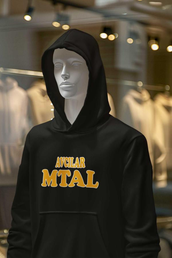 Avcılar MTAL Siyah Kapüşonlu Sweatshirt