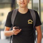 Avcılar MTAL Siyah Sıfır Yaka Tişört