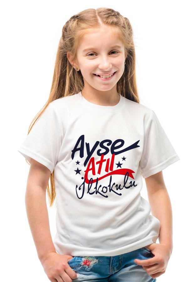 Ayşe Atıl İlkokulu Beyaz Tişört