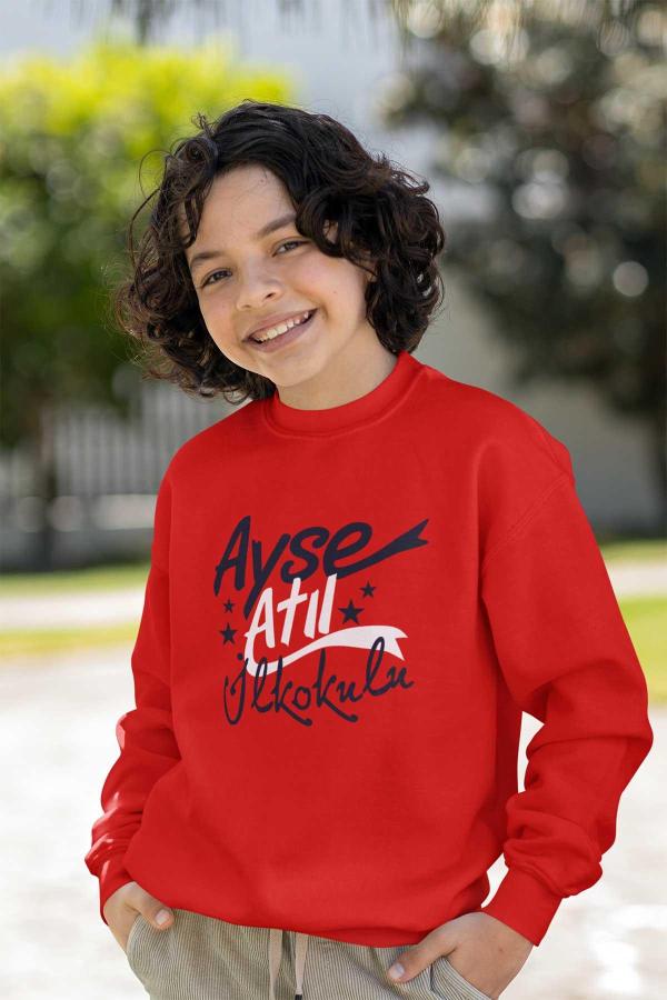 Ayşe Atıl İlkokulu Kırmızı Sweatshirt