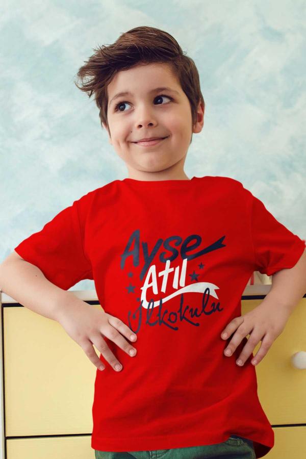 Ayşe Atıl İlkokulu Kırmızı Tişört
