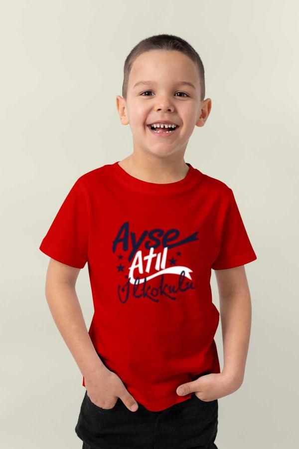 Ayşe Atıl İlkokulu Kırmızı Tişört