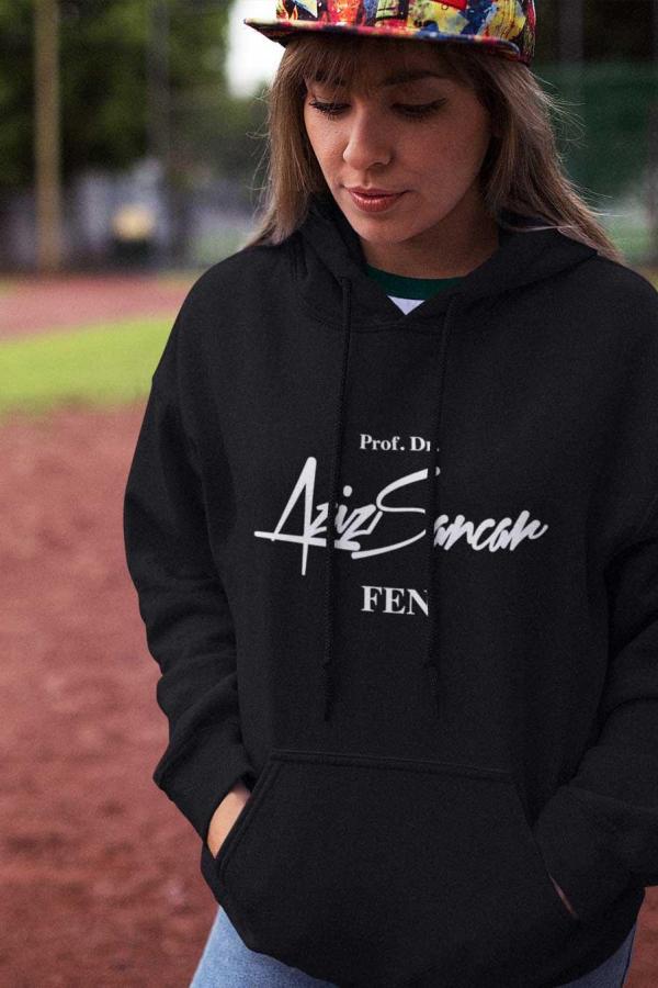 Prof. Dr.Aziz Sancar Fen Lisesi Siyah Hoodie