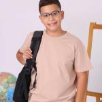 Bej Renk Çocuk Tişört – Okul Yönetmeliğine Uygun Günlük Kıyafet