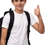 Beyaz Sıfır Yaka Baskısız Çocuk Tişört – Yönetmeliğe Uygun %100 Pamuk