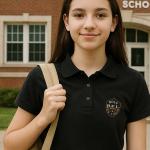 Bolu Fen Lisesi Siyah Polo Yaka Tişört