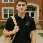 Bolu Fen Lisesi Siyah Polo Yaka Tişört