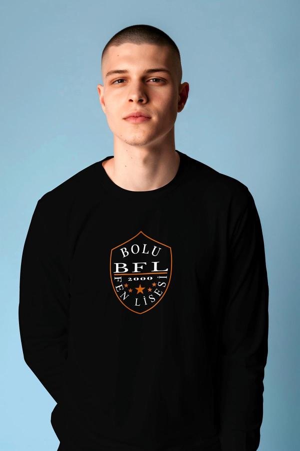 Bolu Fen Lisesi Uzun Kollu Siyah Tişört