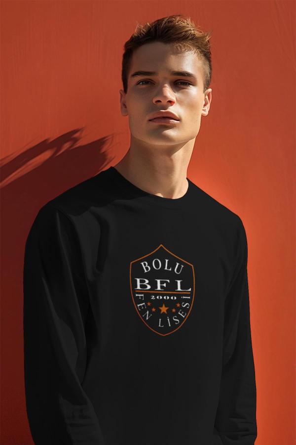 Bolu Fen Lisesi Uzun Kollu Siyah Tişört