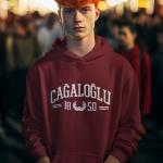 Cağaloğlu Anadolu Lisesi Bordo Kapşonlu Sweatshirt – 1850 Koleksiyon