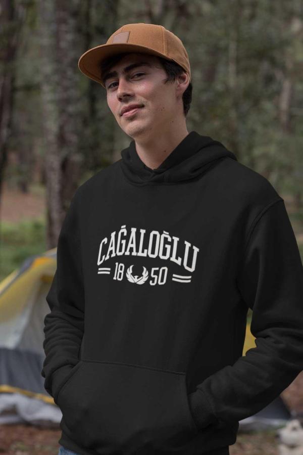 Çağaloğlu Anadolu Lisesi Siyah Kapşonlu Sweatshirt – 1850 Koleksiyon