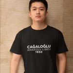 Cağaloğlu Anadolu Lisesi Siyah Tişört – 1850 Kuruluş Yılı Detaylı