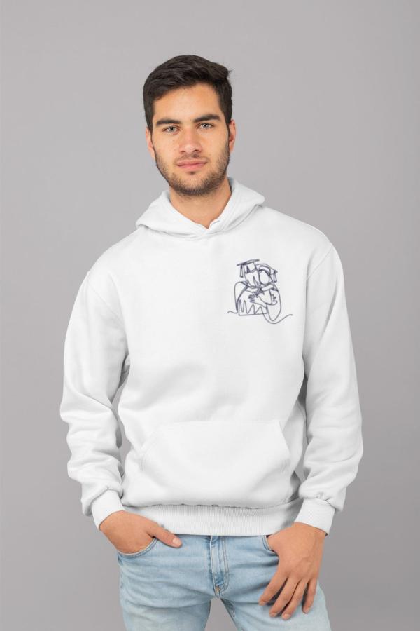 Erzincan Binali Yıldırım Ünv. Beyaz 3 İplik Sweatshirt