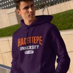 Hacettepe University Mor Kapüşonlu Sweatshirt – EST.1967 Koleksiyon