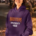 Hacettepe University Mor Kapüşonlu Sweatshirt – EST.1967 Koleksiyon
