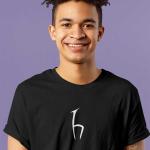 Hacettepe Üniversitesi Siyah Tişört Minimalist Tasarımı