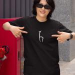 Hacettepe Üniversitesi Siyah Tişört Minimalist Tasarımı