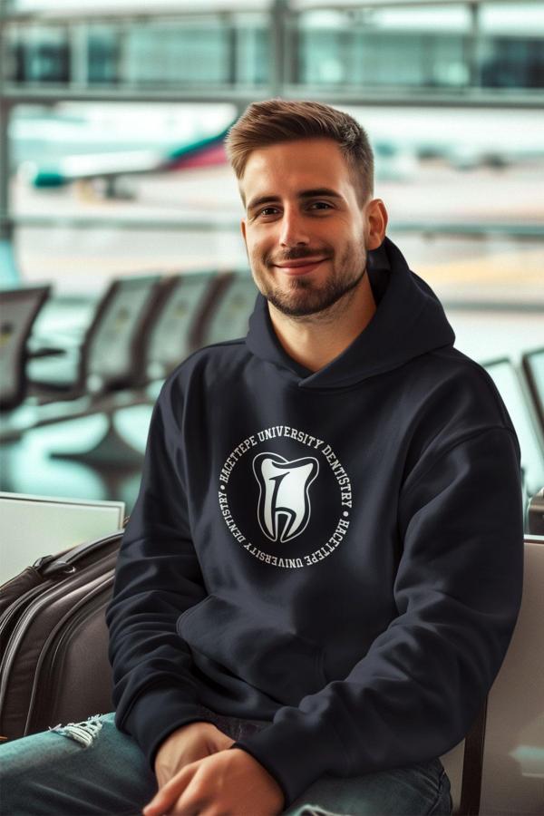 Hacettepe Üniversitesi Diş Hekimliği Kapüşonlu Sweatshirt – College Style Hoodie