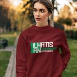 İlhan Atış Anadolu Lisesi Bordo Sweatshirt – Sıfır Yaka Tipografi Tasarımlı