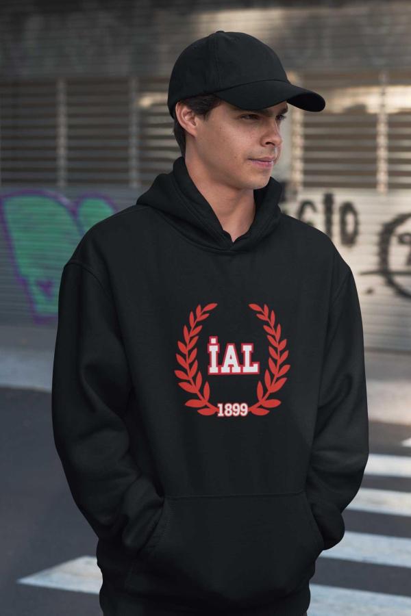 İstanbul Anadolu Lisesi Siyah Kapüşonlu Sweatshirt