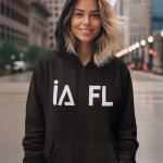 İstanbul Atatürk Fen Lisesi Fermuarlı Siyah Kapşonlu Sweatshirt