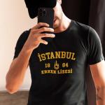 İstanbul Erkek Lisesi Siyah Tişört
