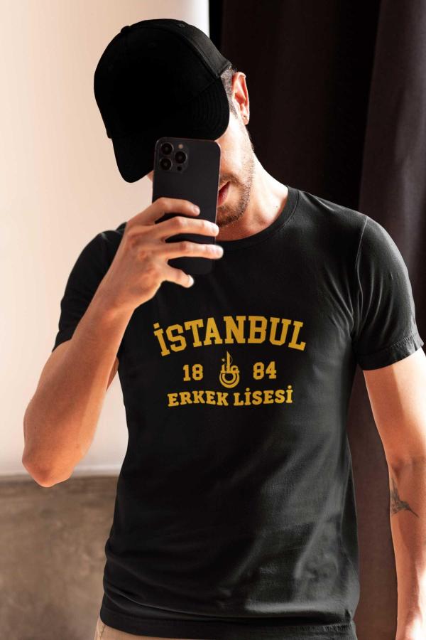 İstanbul Erkek Lisesi Siyah Tişört