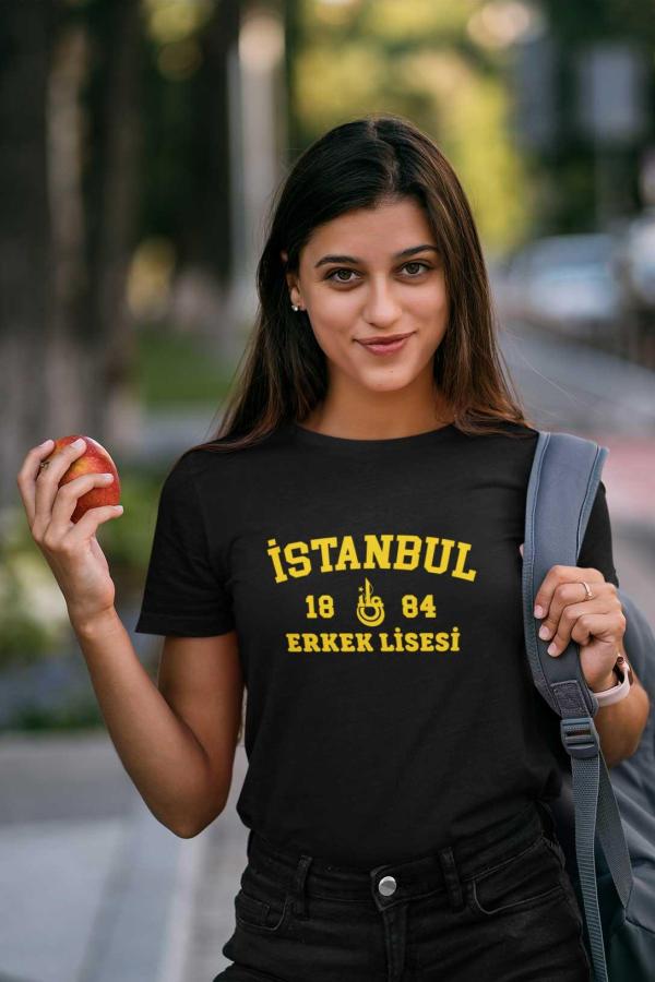 İstanbul Erkek Lisesi Siyah Tişört