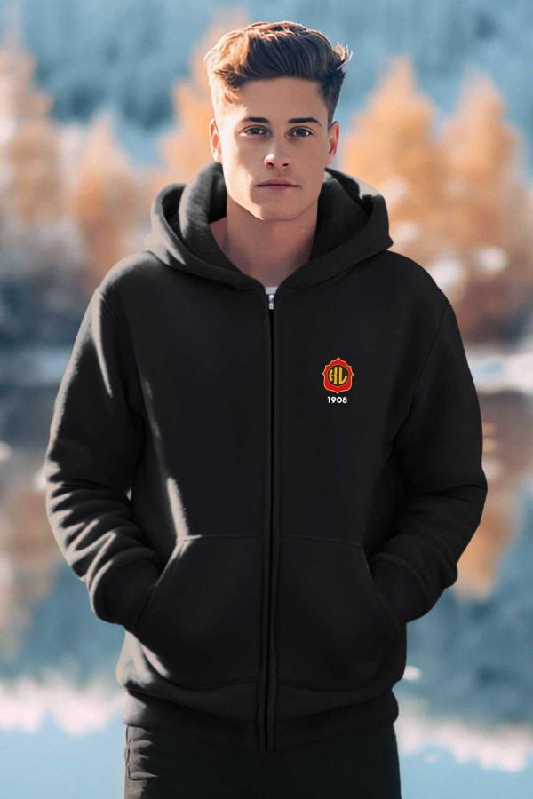 Kabataş Erkek Lisesi Siyah Fermuarlı Ceket