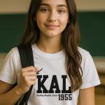 Kadıköy Anadolu Lisesi Beyaz Tişört – KAL 1955 Özel Tasarım