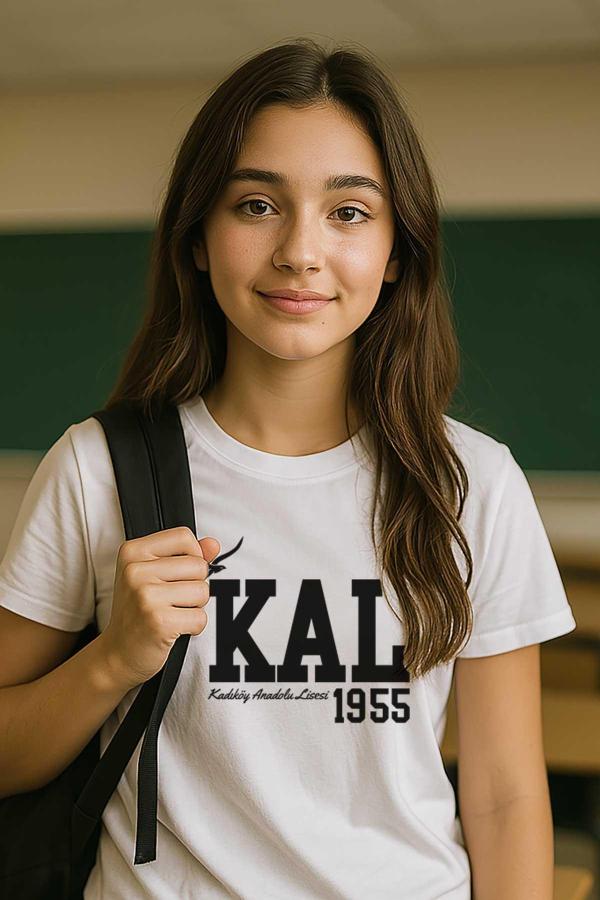 Kadıköy Anadolu Lisesi Beyaz Tişört – KAL 1955 Özel Tasarım