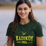 Kadıköy Anadolu Lisesi Nefti Yeşil Tişört – Sarı Yazılı KAL 1955 Tasarımı