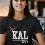 Kadıköy Anadolu Lisesi 1955 Siyah Tişört – KAL Logolu Kısa Kollu Model