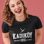 Kadıköy Anadolu Lisesi Siyah Tişört – 1955 Özel Baskılı Klasik Tasarım