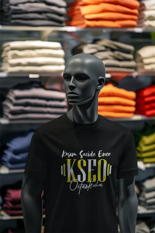 Kasım Sacide Ener Ortaokulu Siyah Tişört