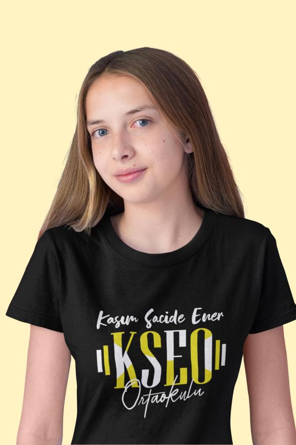 Kasım Sacide Ener Ortaokulu Siyah Tişört