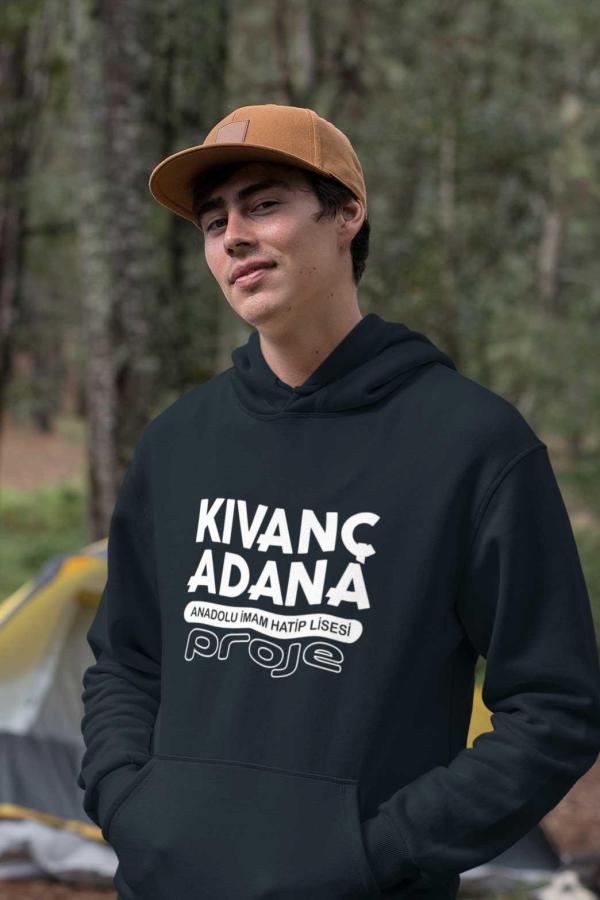 Kıvanç Adana Anadolu İmam Hatip Lisesi Lacivert Kapüşonlu Sweatshirt – Proje Okul Tasarımı