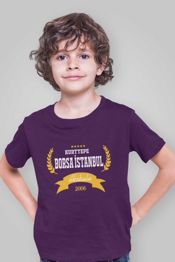 Kurttepe Borsa İstanbul İlkokulu Mor Tişört – 2006
