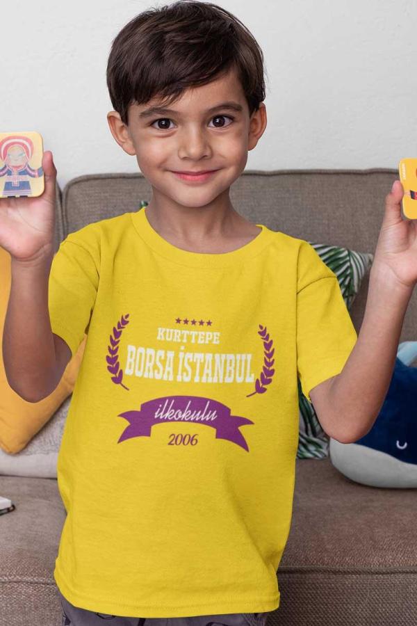 Kurttepe Borsa İstanbul İlkokulu Sarı Tişört – 2006