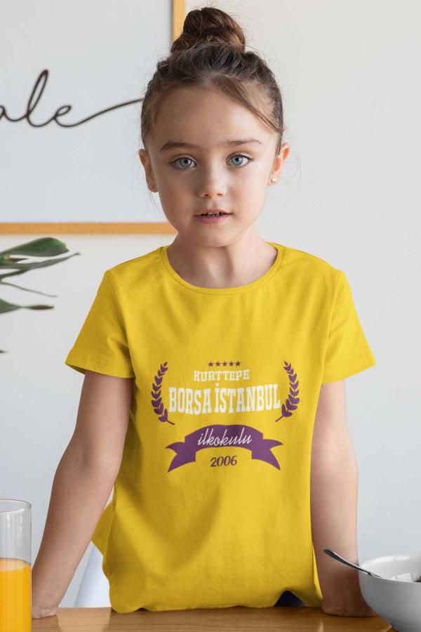 Kurttepe Borsa İstanbul İlkokulu Sarı Tişört – 2006