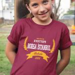 Kurttepe Borsa İstanbul İlkokulu Bordo Sıfır Yaka Tişört